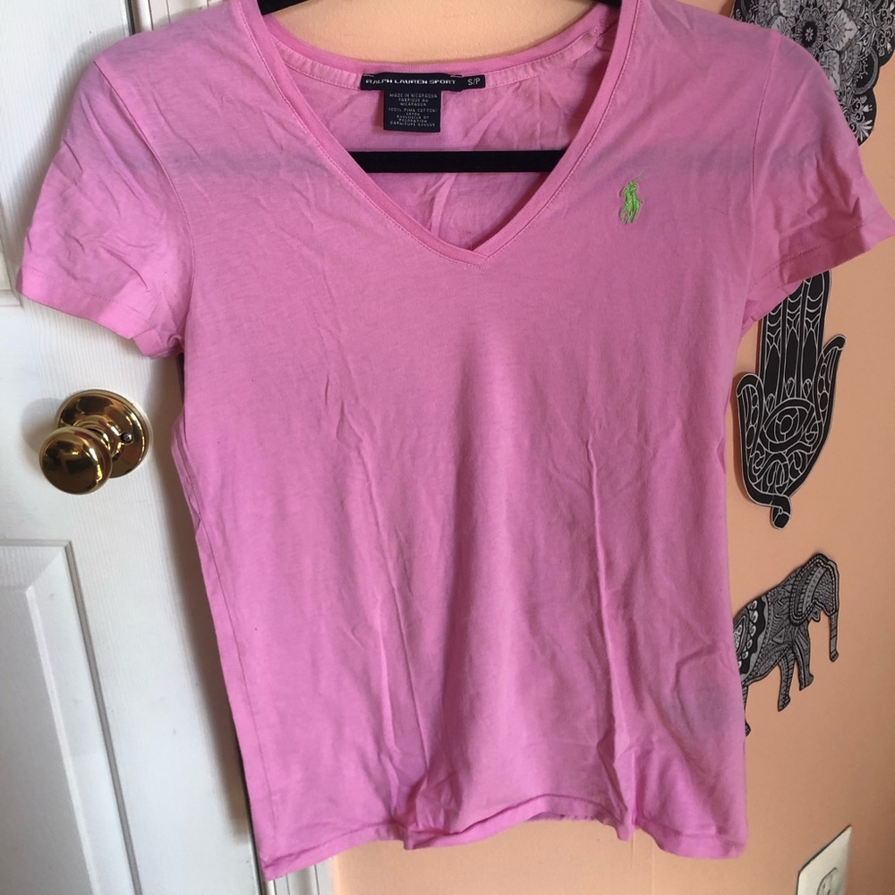 PINK POLO TOP!!